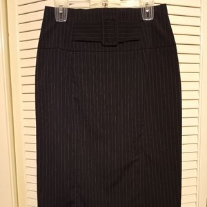 Worthington Blue Striped Skirt Sz 6